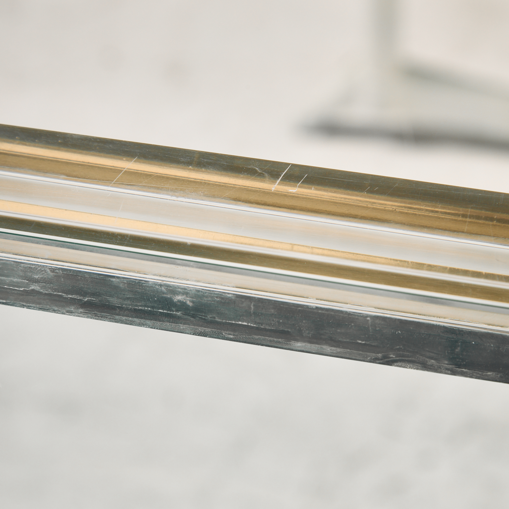 Brass and plexiglass console table by Fabian - Image 17