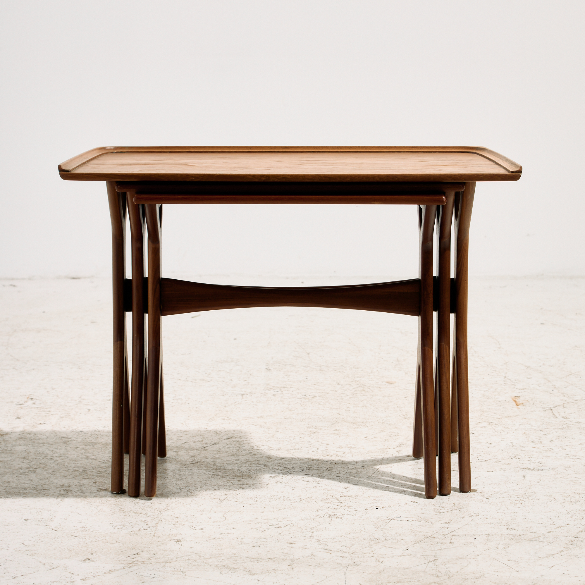 Teak nesting tables by Johannes Andersen for CFC Silkeborg, Set of 3 - Image 2