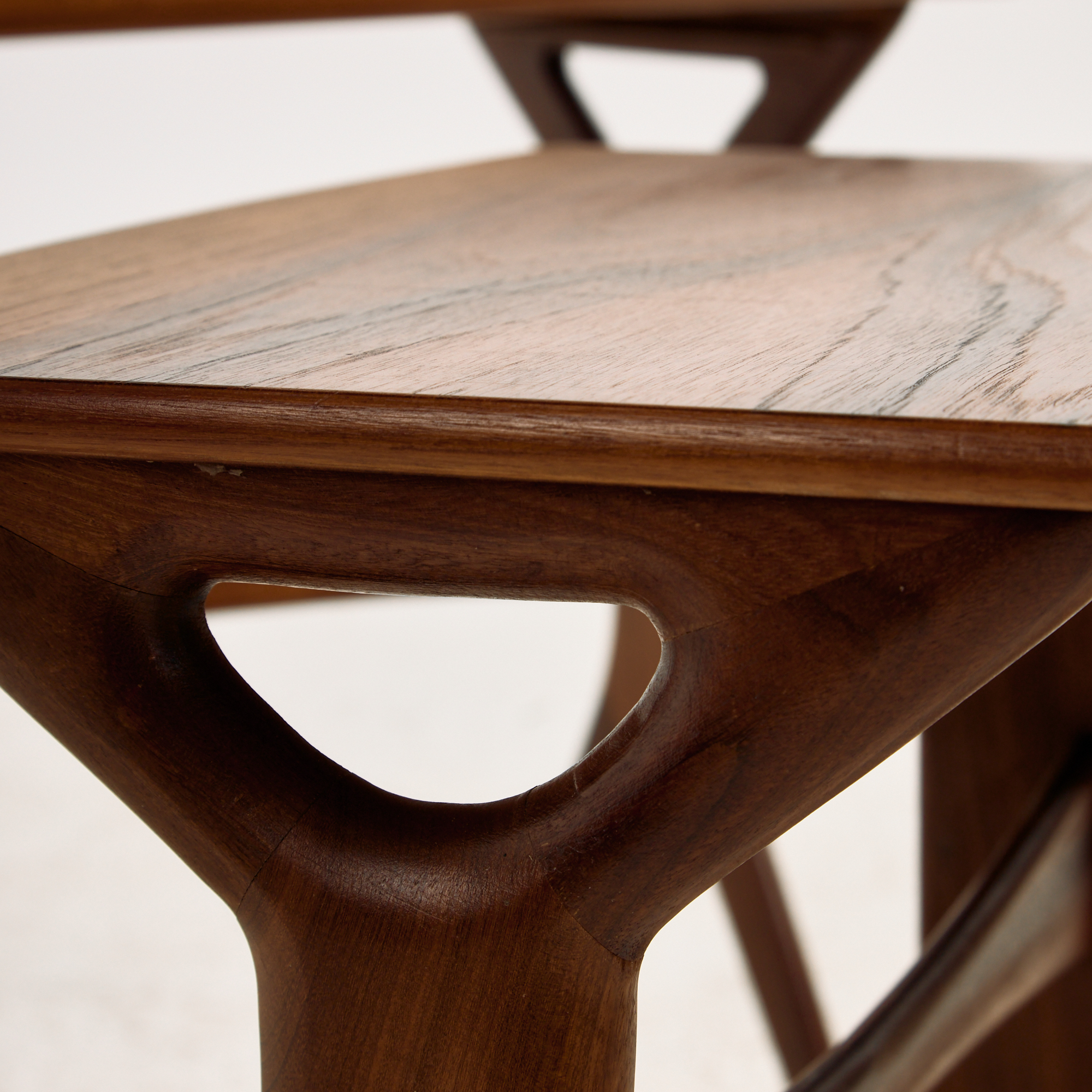 Teak nesting tables by Johannes Andersen for CFC Silkeborg, Set of 3 - Image 11