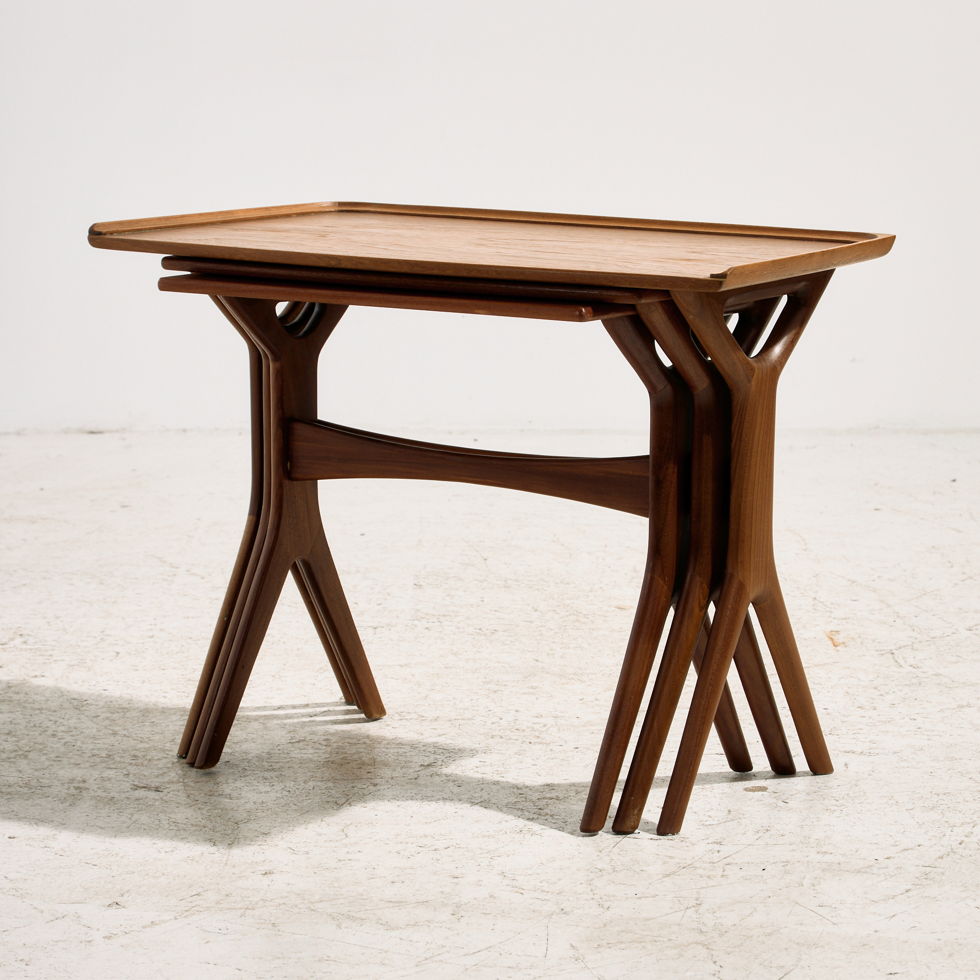 Teak nesting tables by Johannes Andersen for CFC Silkeborg, Set of 3 - Image 3