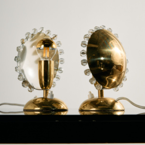 Brass table lamp by Rupert Nikoll, Set of 2