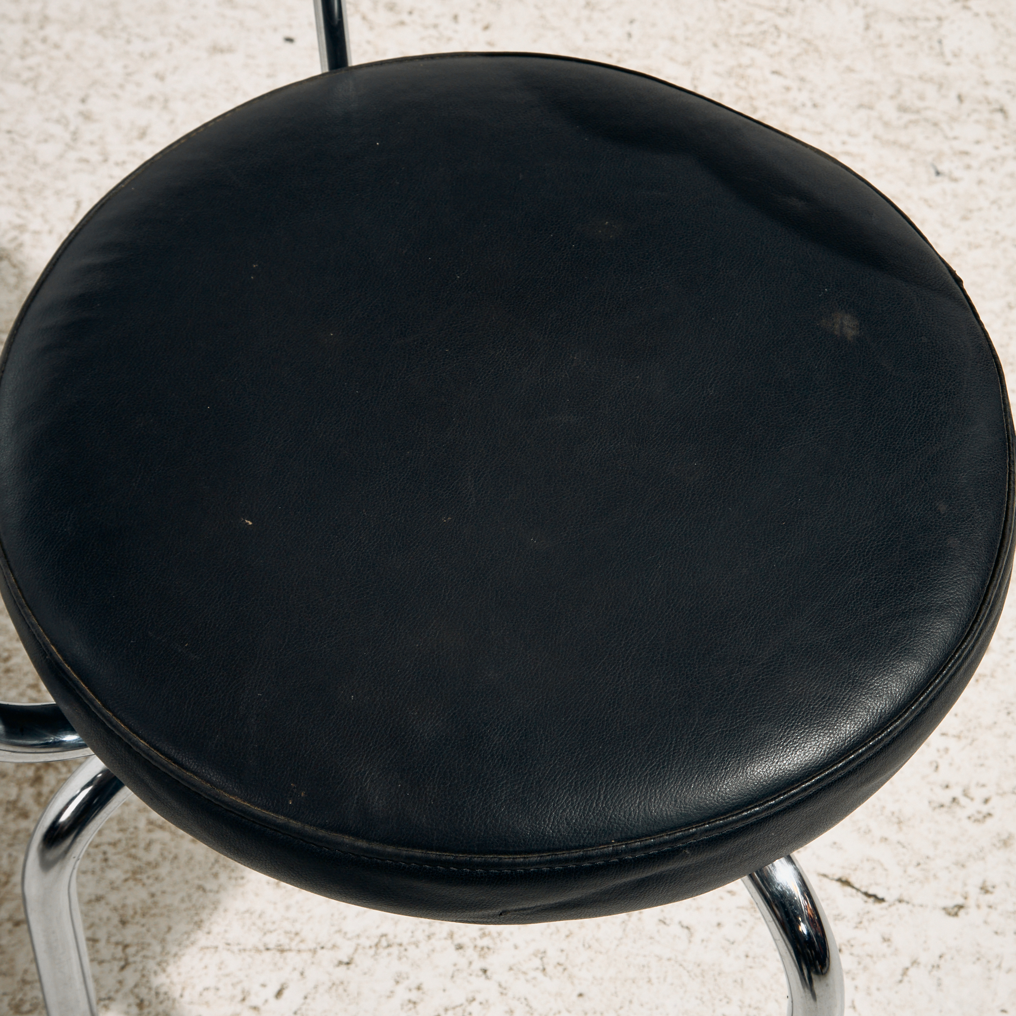 Bauhaus stílusú króm csővázas forgószék - Image 12