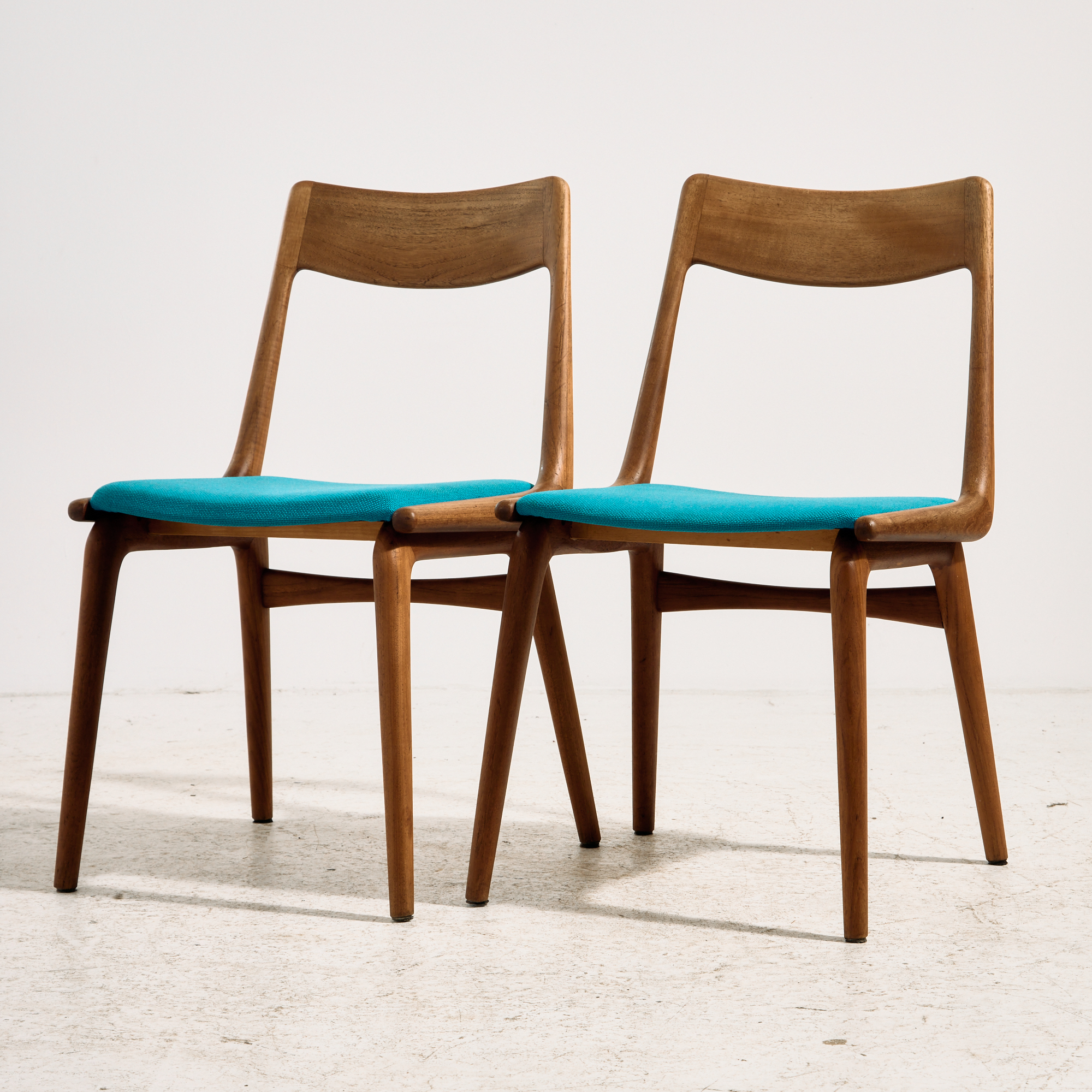 Teak Model 370 Boomerang dining chair by Alfred Christensen for Slagelse Møbelværk, Set of 2