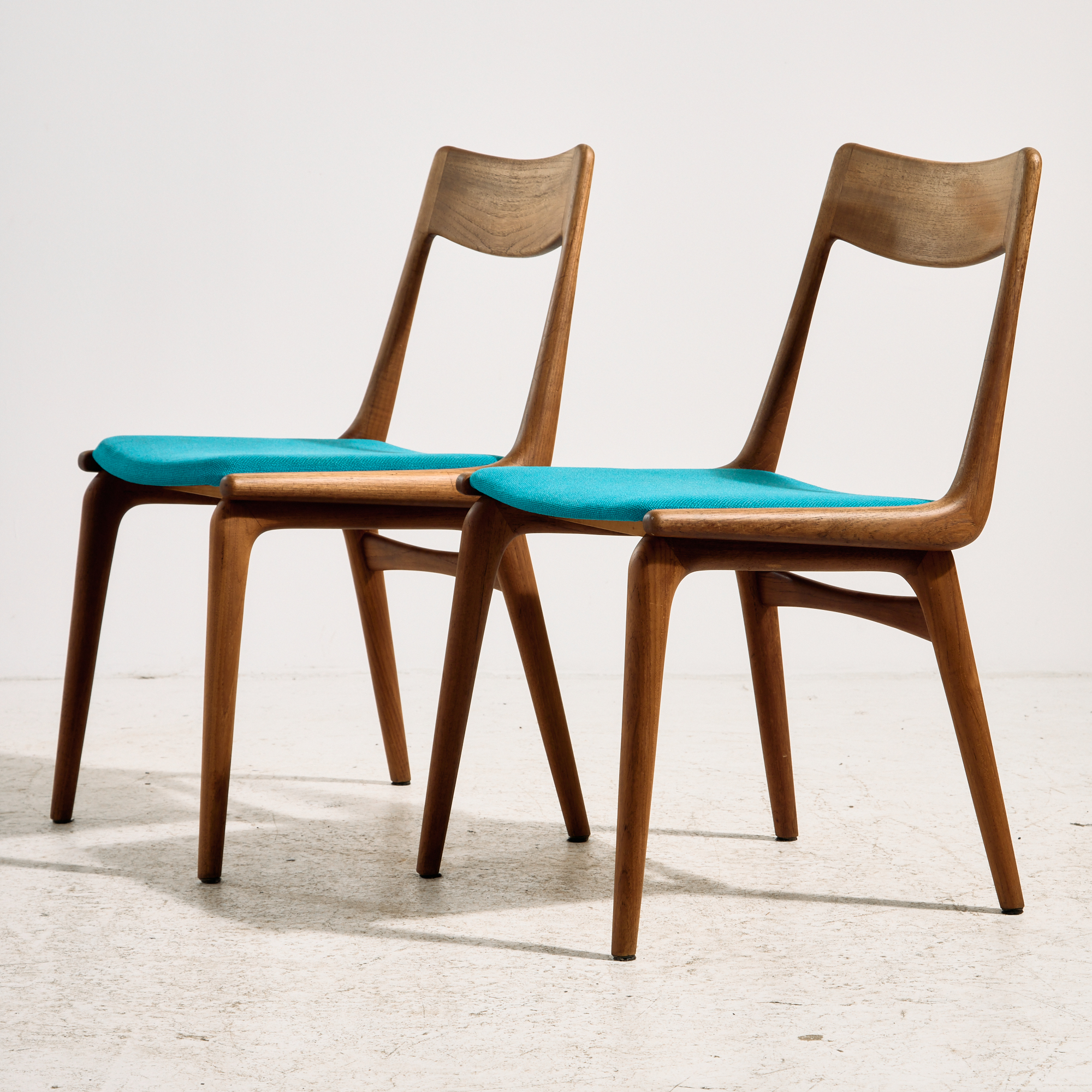 Teak Model 370 Boomerang dining chair by Alfred Christensen for Slagelse Møbelværk, Set of 2 - Image 2